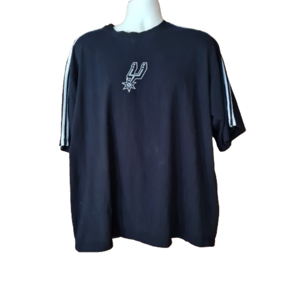 ADIDAS San Antonio Spurs NBA Logo Basketball T-shirt, Spur, Like New Condition